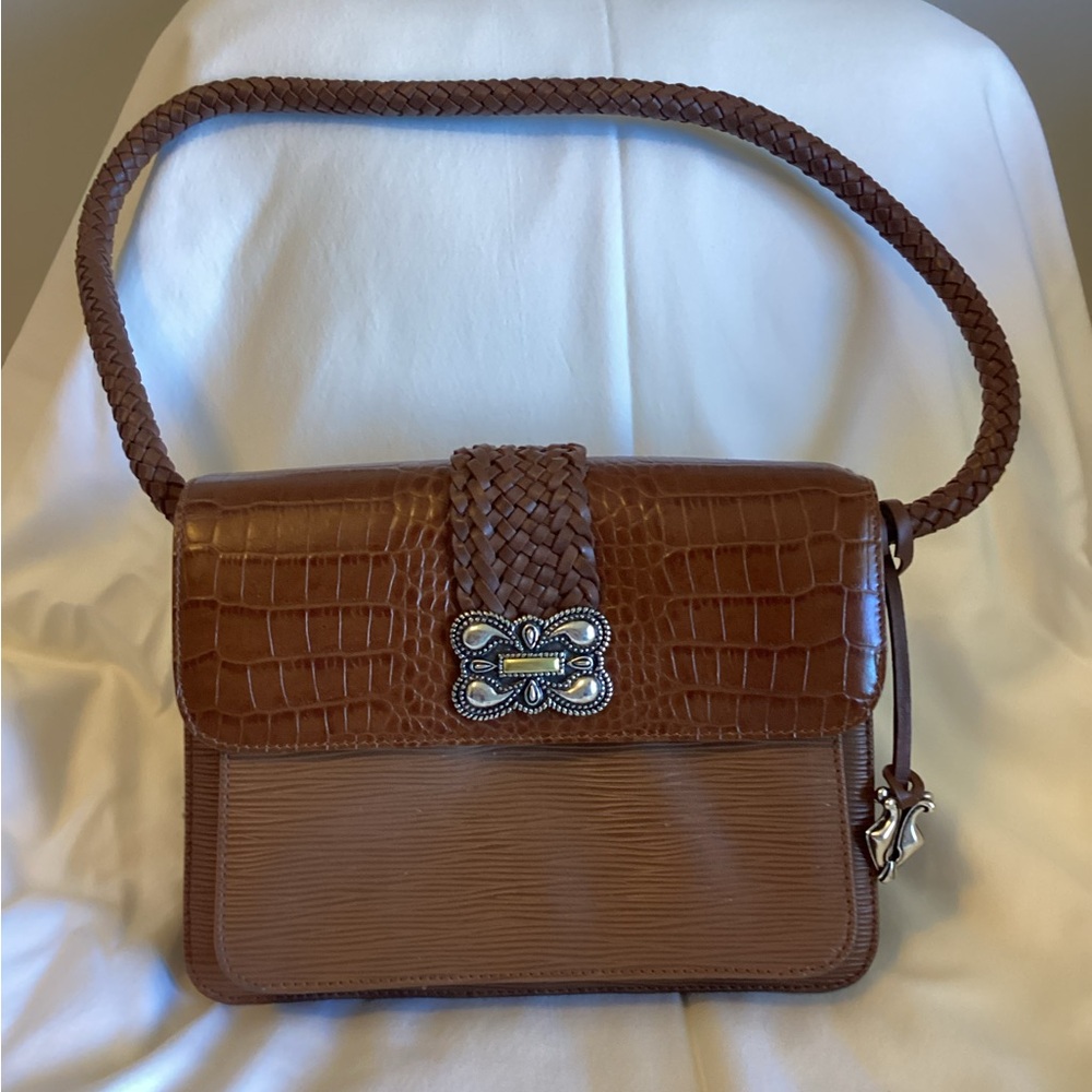 Elegant Brown Designer Shoulder Bag Brighton look alike
